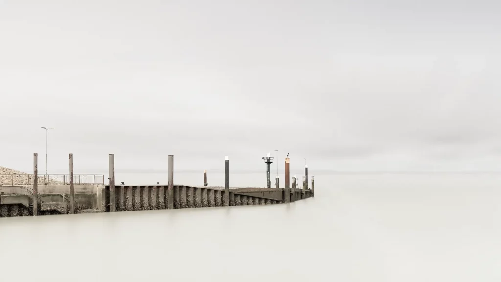 Fine Art Fotografie vom Fähranleger Strucklahnungshörn auf Nordstrand